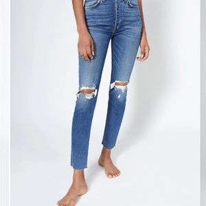 EUC! RE/DONE 90’s High Rise Ankle Comfort Stretch